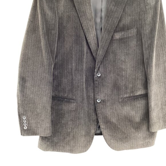 Dockers Mens Corduroy Blazer Jacket Size 44R Brown Suit Coat Lined - Picture 3 of 10
